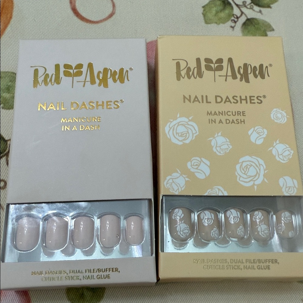 Red Aspen Nail Dashes Set of 2